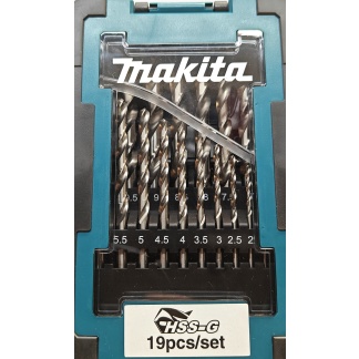 PORANTERÄSARJA HSS-G MAKITA 1-10 MM 19 OS.