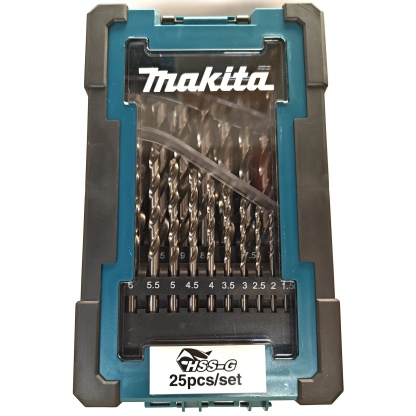 PORANTERÄSARJA HSS-G MAKITA 1-13 MM 25 OS.