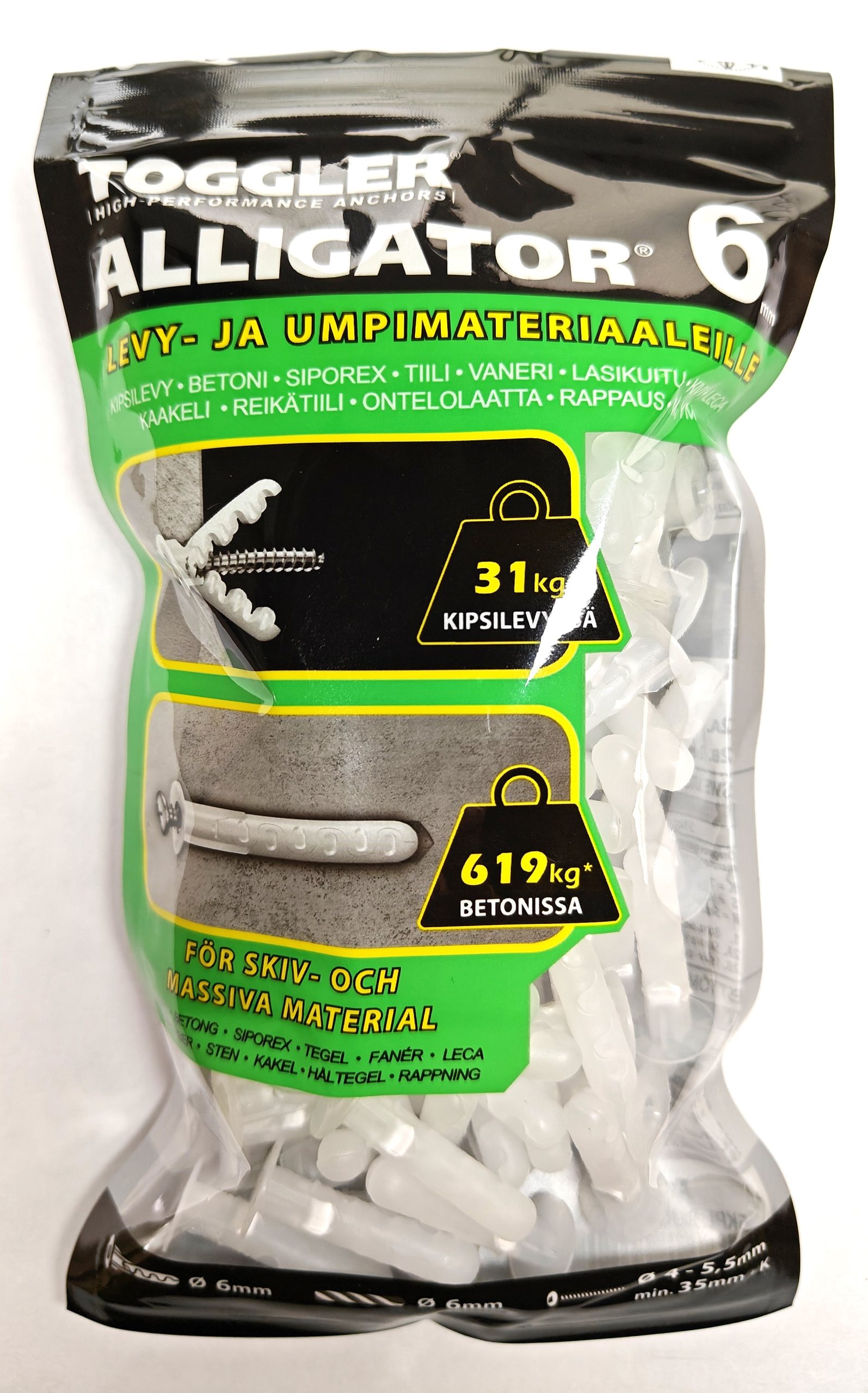 NYLON TULPPA AF 6 MM ALLIGATOR 100 KPL